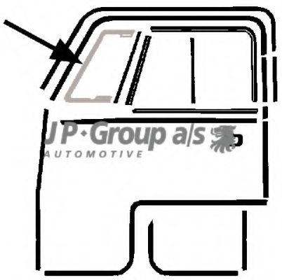 VAG 211837625 Seal, side window